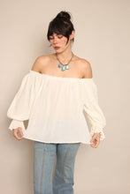 70s Gauze Cotton Blouse