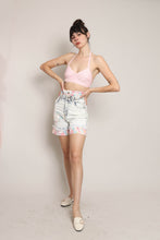 80s Acid Wash Floral Shorts