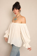 70s Gauze Cotton Blouse