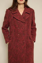 1960s Pink Tweed Wool Peacoat