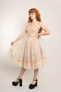 50s Champagne Party Dress