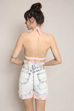 80s Acid Wash Floral Shorts