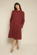 1960s Pink Tweed Wool Peacoat