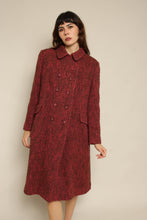 1960s Pink Tweed Wool Peacoat