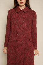 1960s Pink Tweed Wool Peacoat