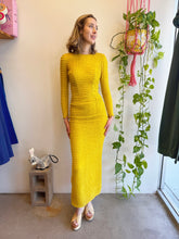 60s Salon Moderne Saks Fifth Ave Yellow Ruffle Chiffon Dress