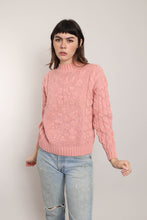80s Pink Floral Sweater