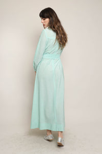 60s Glittery Mint Lurex Dress