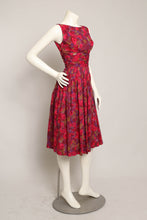 50s Pink Floral Dress Set