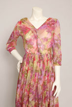 60s Abstract Floral Dress