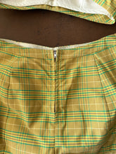 60s Plaid Bikini Swimsuit Set