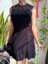 90s Black Velvet Party Dress