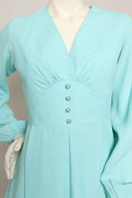 60s Blue Babydoll Dress