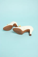 40s Peep Toe Heels With Bows