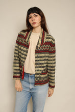 1960s Handwoven Norwegian Wool Striped Jacket