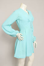 60s Blue Babydoll Dress