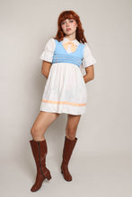 70s Ascot Tie Mini Dress