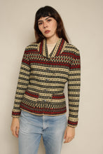 1960s Handwoven Norwegian Wool Striped Jacket