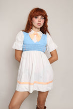 70s Ascot Tie Mini Dress