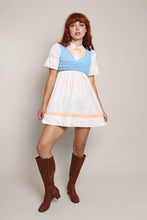 70s Ascot Tie Mini Dress