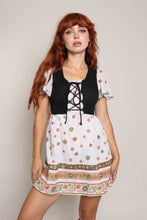 70s Dirndl Mini Dress