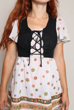 70s Dirndl Mini Dress