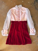 70s Maroon Tuxedo Mini Dress