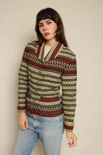1960s Handwoven Norwegian Wool Striped Jacket