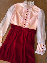 70s Maroon Tuxedo Mini Dress