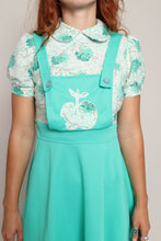 70s Apple Pinafore Dress