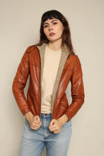 1980s Reversible Leather & Tweed Cafe Racer Moto Jacket