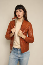 1980s Reversible Leather & Tweed Cafe Racer Moto Jacket