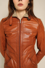 1980s Reversible Leather & Tweed Cafe Racer Moto Jacket