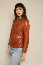 1980s Reversible Leather & Tweed Cafe Racer Moto Jacket