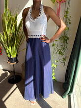 70s Eyelet Lace Halter Dress