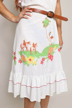 70s Horse & Pineapple Print Dress