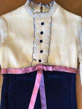 70s Victorian Velvet Mini Dress