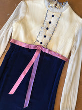 70s Victorian Velvet Mini Dress