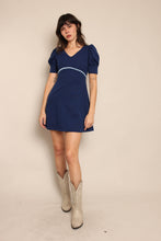 70s Puff Sleeve Mini Dress