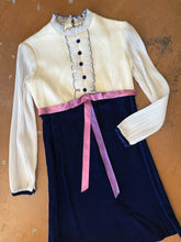 70s Victorian Velvet Mini Dress