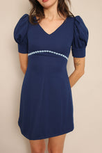 70s Puff Sleeve Mini Dress