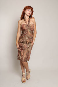 90s Nicole Miller Halter Dress