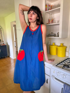 80s Tomato Pocket Dress