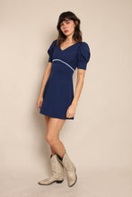 70s Puff Sleeve Mini Dress