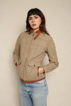 1980s Reversible Leather & Tweed Cafe Racer Moto Jacket