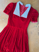 70s Velvet Babydoll Mini Dress