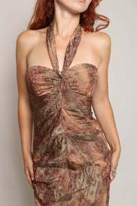 90s Nicole Miller Halter Dress