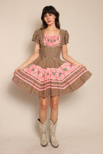 60s Floral Prairie Dress