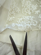 50s Lace & Tiered Chiffon Wedding Dress