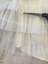 50s Lace & Tiered Chiffon Wedding Dress